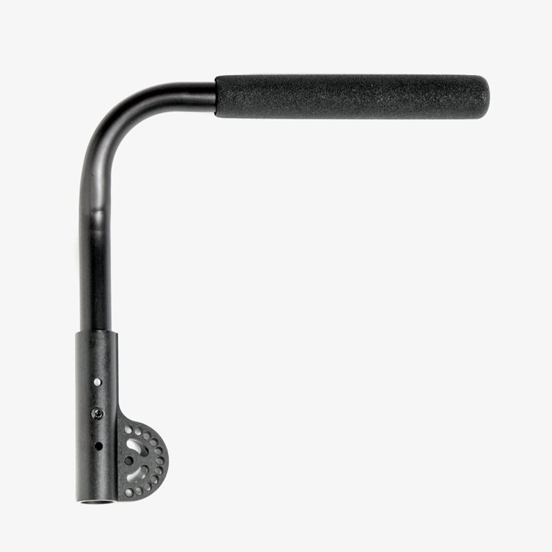 Polstret, rørformet armlæn (svingbart)