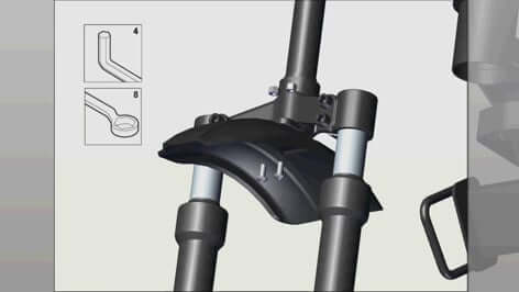 STERLING Elite 2 - Caster fork removal Miniaturebillede