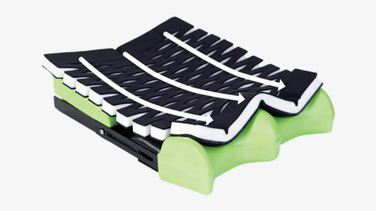 Kontureret pude med voksemulighed